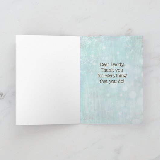 Gelukkige Vaderdag Persoonlijke Foto Kaart (Binnen)