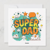 gelukkige vaderdag plat kaart (Achterkant)