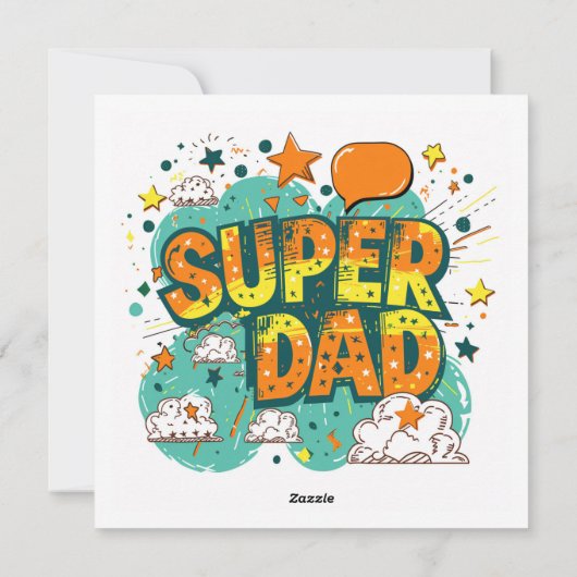 gelukkige vaderdag plat kaart (Achterkant)