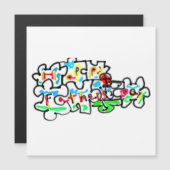Gelukkige Vaderdag Puzzel kunst (Voorkant / Achterkant)