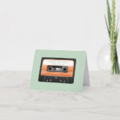 Gelukkige Vaderdag Retro Cassettebandje Kaart (Voorkant)