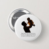 Gelukkige Vaderdag Ronde Button 5,7 Cm (Voorkant /achterkant)