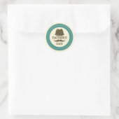 Gelukkige Vaderdag Ronde Sticker (Tas)