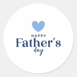 Gelukkige Vaderdag Ronde Sticker