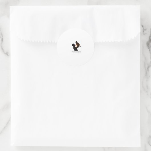 Gelukkige Vaderdag Ronde Sticker (Tas)