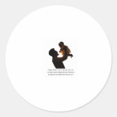 Gelukkige Vaderdag Ronde Sticker (Voorkant)