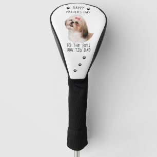 Gelukkige Vaderdag Shih Tzu papa foto Golfheadcover