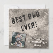 Gelukkige Vaderdag : stedelijk meesterwerk Feestdagenkaart (Voorkant)