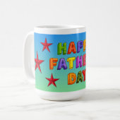 Gelukkige Vaderdag Ster Koffiemok (Voorkant links)