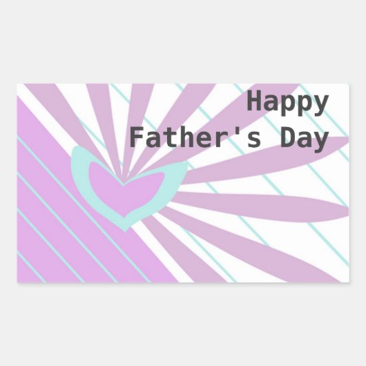 Gelukkige Vaderdag Sticker (Voorkant)
