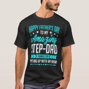 Gelukkige Vaderdag Stiefvader Bedankt voor het Vol T-shirt