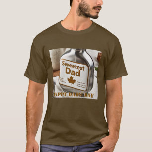 Gelukkige Vaderdag "Sweetest Dad" Custom T-shirt