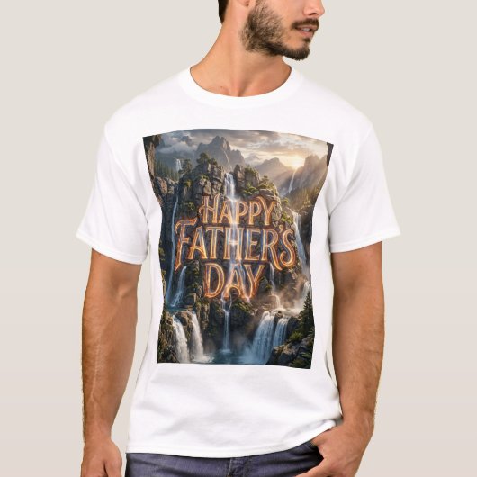 Gelukkige Vaderdag T-shirt (Voorkant)