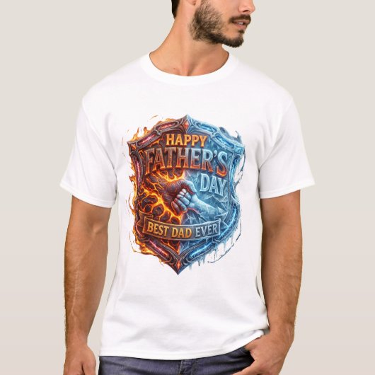 Gelukkige Vaderdag T-shirt (Voorkant)