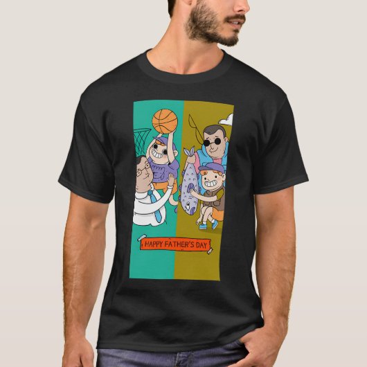 Gelukkige Vaderdag T-shirt (Voorkant)