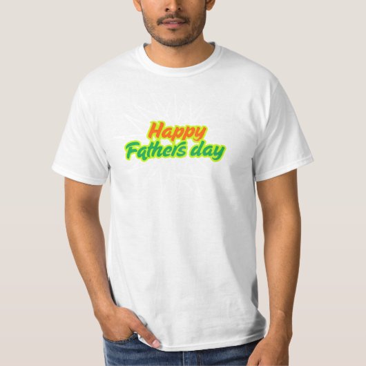 gelukkige vaderdag t-shirt (Voorkant)