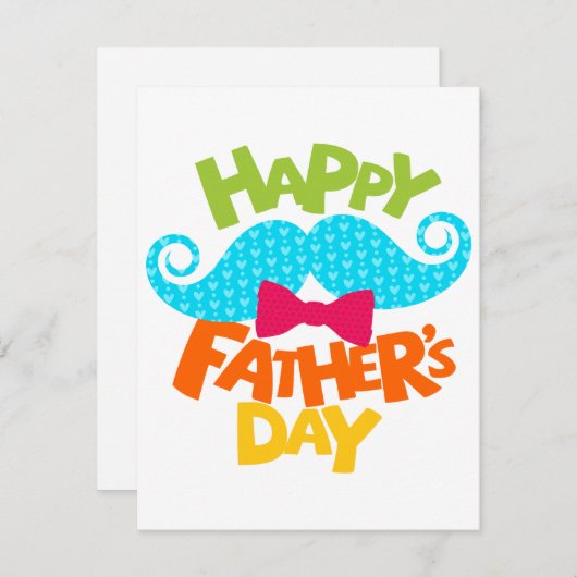 "Gelukkige Vaderdag, Vader: een viering van liefde Feestdagenkaart (Voorkant / Achterkant)