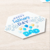 "Gelukkige Vaderdag, Vader: een viering van liefde Kartonnen Onderzetters (Schuin)