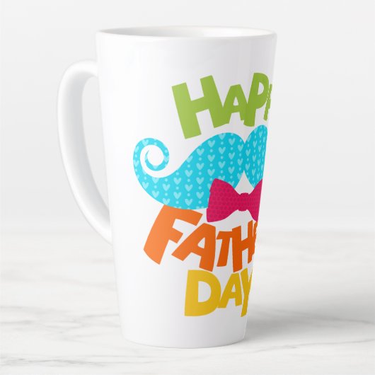 "Gelukkige Vaderdag, Vader: een viering van liefde Latte Mok (Linkerhoek)