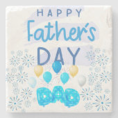 "Gelukkige Vaderdag, Vader: een viering van liefde Stenen Onderzetter (Voorkant)