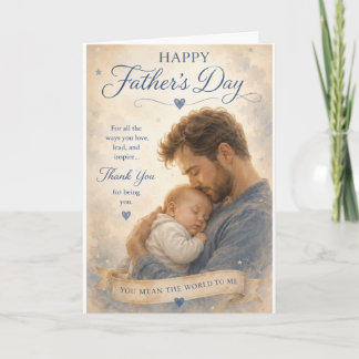 Gelukkige Vaderdag - Vader en Baby Kaart