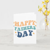 Gelukkige Vaderdag Vaderdag van Zoon Dochter Kaart (Gele Bloem)