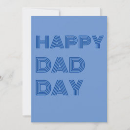 Gelukkige Vaderdag - Vaderdag wenskaart, Eenvoudig Feestdagenkaart