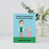 Gelukkige Vaderdag van Daughter Personalize Briefkaart (Staand voorkant)