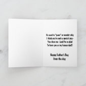 Gelukkige Vaderdag van de hond Kaart (Binnen)