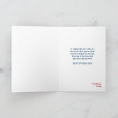 Gelukkige Vaderdag van dochter Wenskaart Kaart (Binnen)