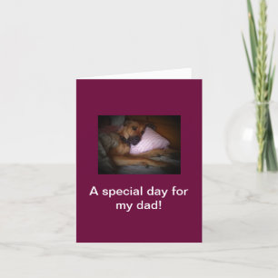 Gelukkige Vaderdag van Hond Kaart