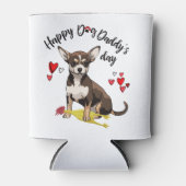 Gelukkige Vaderdag van uw Chihuahua Blikjeskoeler (Voorkant)