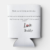 Gelukkige Vaderdag van uw Chihuahua Blikjeskoeler (Achterkant)