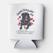 Gelukkige Vaderdag van uw Labrador Retriever Blikjeskoeler (Voorkant)