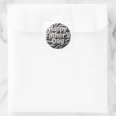Gelukkige vaderdag vierkante sticker (Tas)