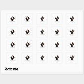 Gelukkige Vaderdag Vierkante Sticker (Vel)