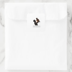 Gelukkige Vaderdag Vierkante Sticker
