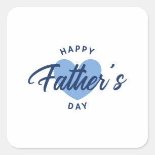 Gelukkige Vaderdag Vierkante Sticker