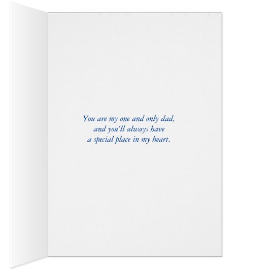 Gelukkige Vaderdag Vist Kaart (Binnen (Rechts))