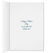 Gelukkige Vaderdag Vist Wenskaart (Binnen (Rechts))