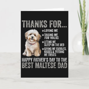 Gelukkige Vaderdag Voor De Beste Maltese Vader - M Kaart