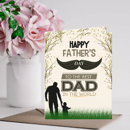 Gelukkige Vaderdag voor de Beste Papa ter Wereld  Feestdagen Kaart