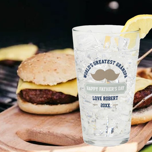 Gelukkige Vaderdag - Werelden Grootste Opa Glas