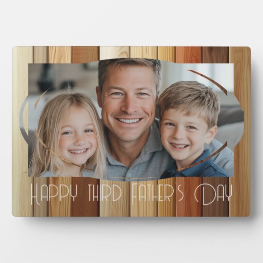 Gelukkige vaders dag aangepaste foto fotoplaat (voorkant)