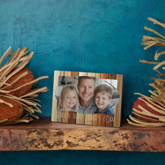 Gelukkige vaders dag aangepaste foto fotoplaat (Zijkant)