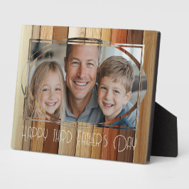 Gelukkige vaders dag aangepaste foto fotoplaat