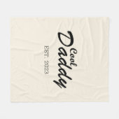 Gelukkige vaders dag beste vader gepersonaliseerde fleece deken (Voorkant (Horizontaal))