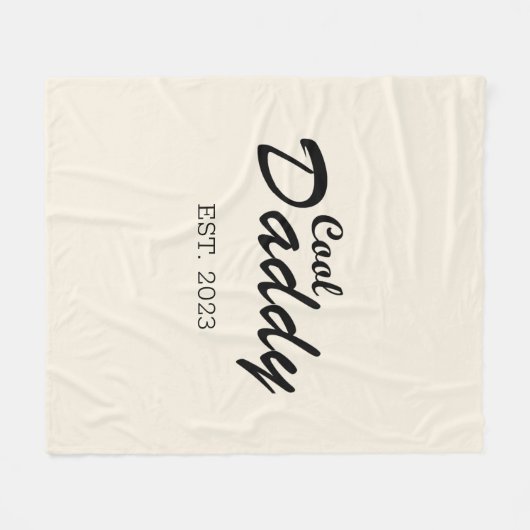 Gelukkige vaders dag beste vader gepersonaliseerde fleece deken (Voorkant (Horizontaal))