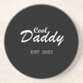 Gelukkige vaders dag beste vader gepersonaliseerde zandsteen onderzetter (Voorkant)