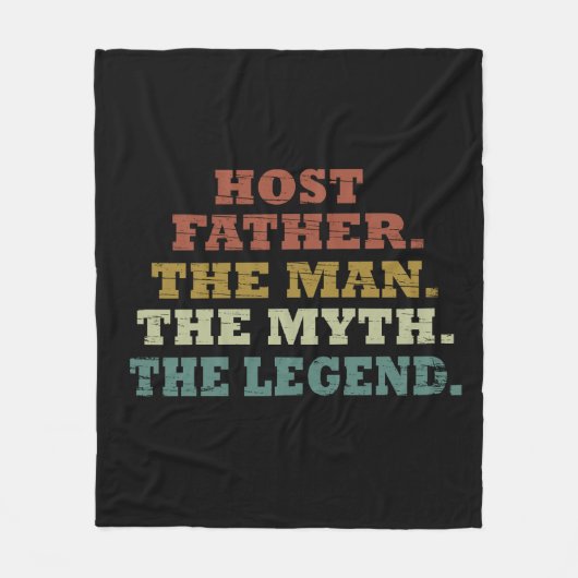 Gelukkige vaders dag cadeau ideeën beste gastheer  fleece deken (Voorkant)